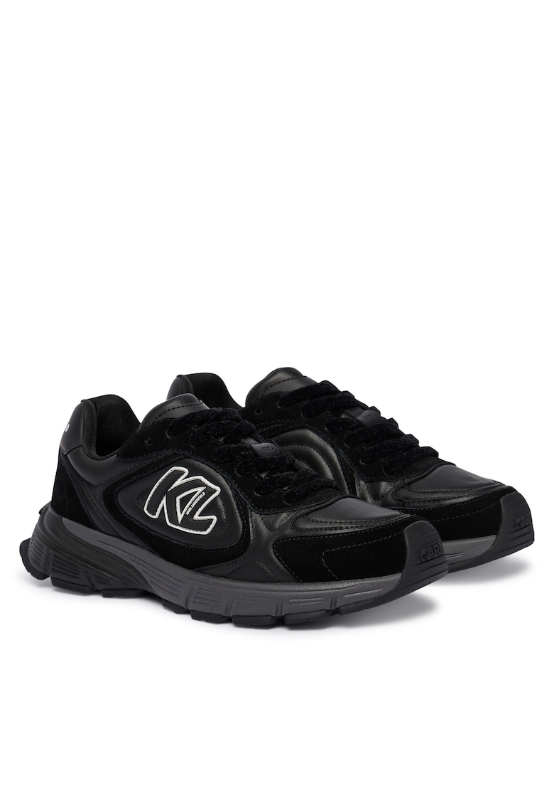 Tenisi barbati KL55523 - Negru - Piele naturala