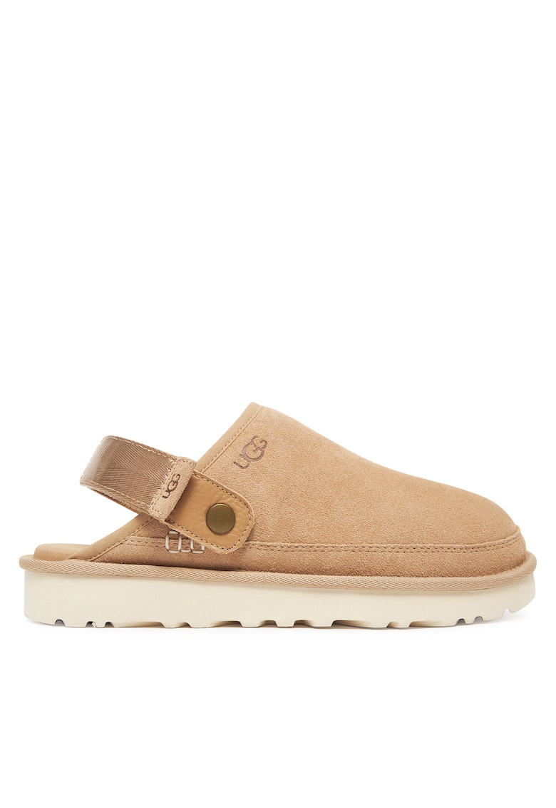 Slapi barbati model Sand M Goldencoast - piele naturala - bej