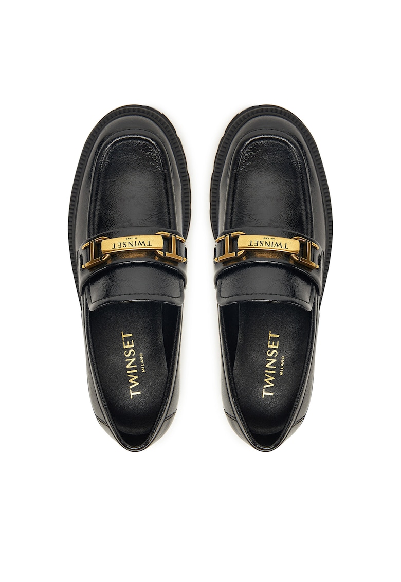 Mocasini dama - model 00006 - piele ecologica - culoare negru -