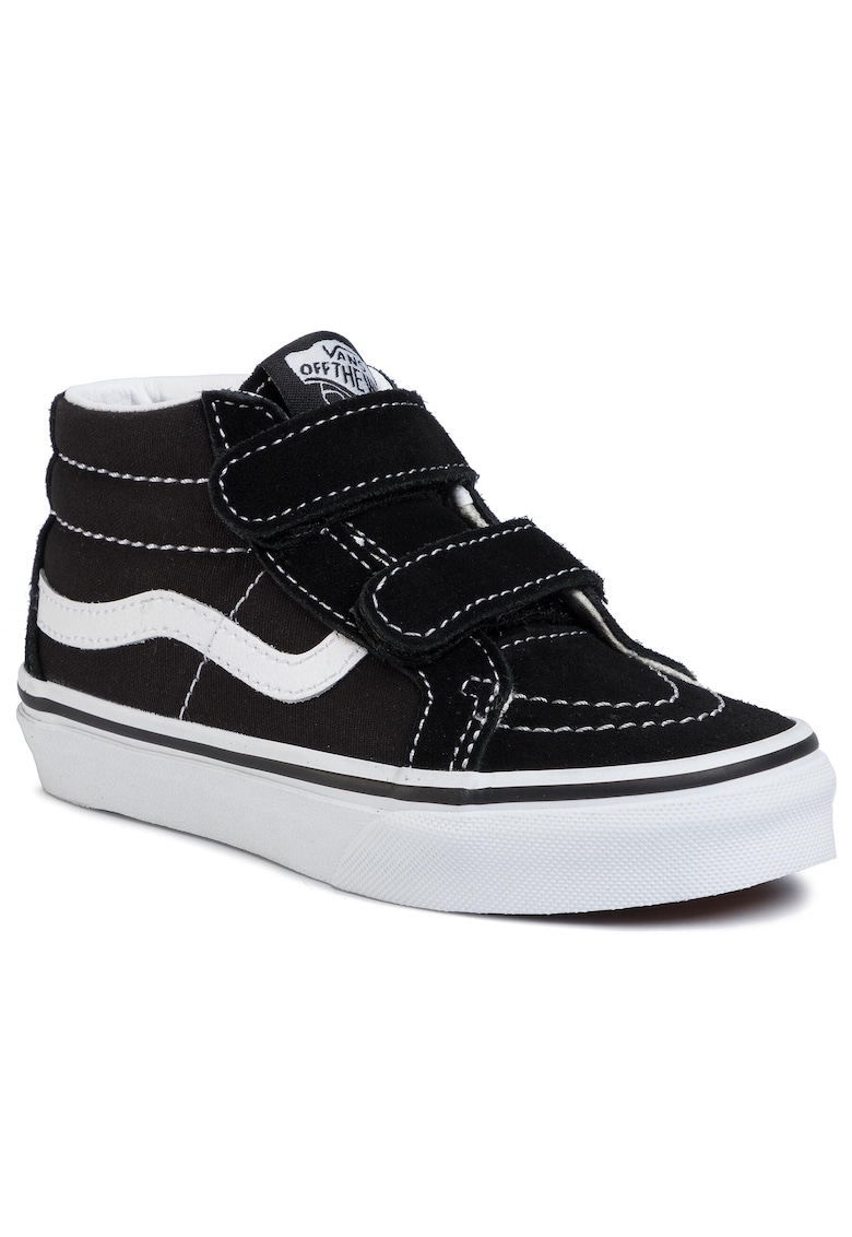 Tenisi copii - Sk8-Mid Reissue V - piele naturala - negru/alb