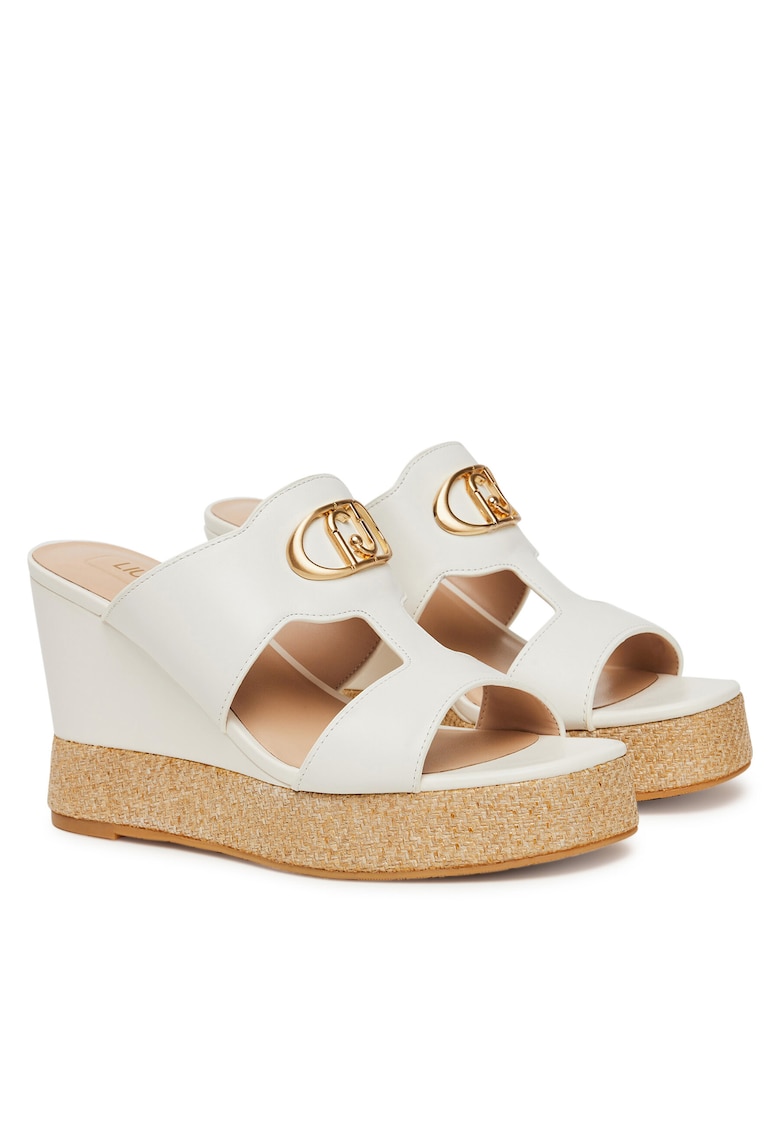 Slapi model 01065 - piele naturala - Off White