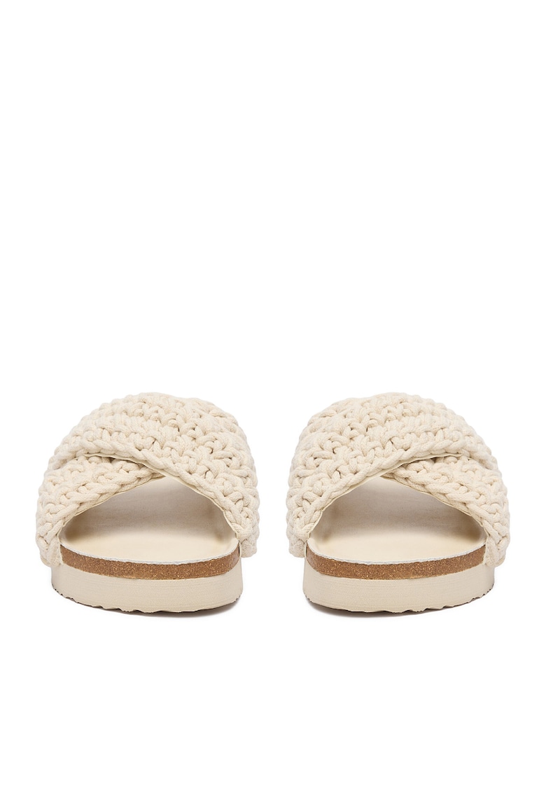 Slapi model MXCR-211 - ecru - pentru femei -