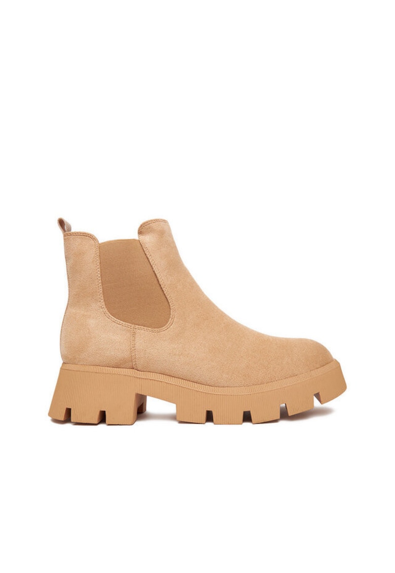 Botine dama Y8141-3 - Textil - Bej