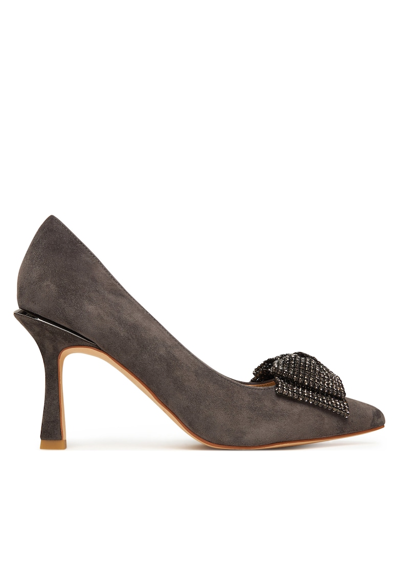 Pantofi dama - tocuri - piele naturala - culoare Carbon