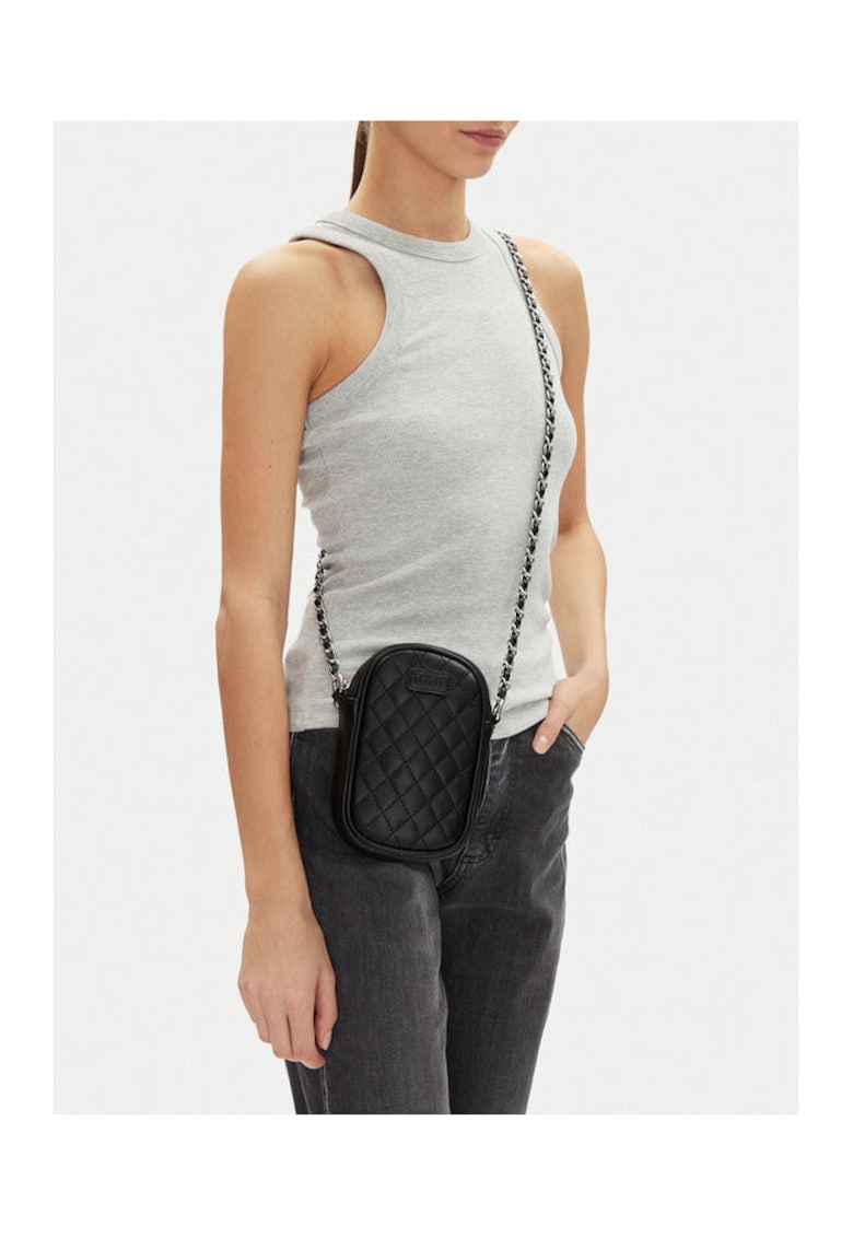 Geanta dama model DZE-S-018-07 - material textilqqq - Negru