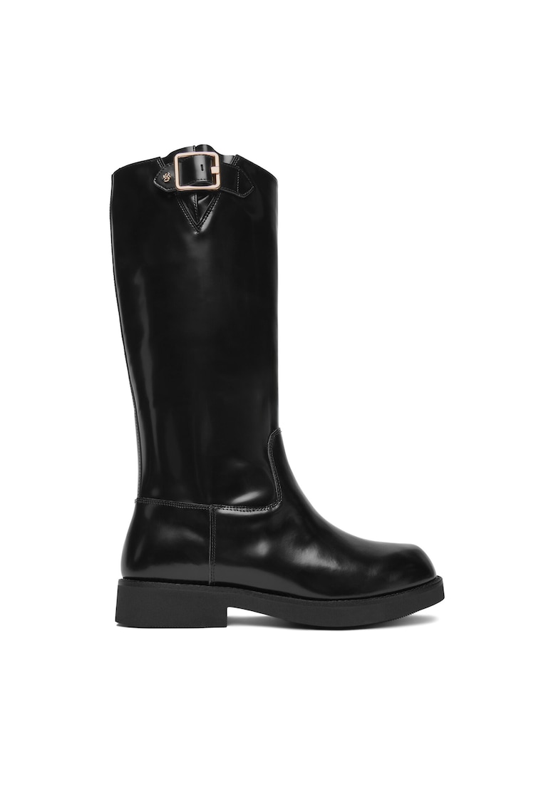 Cizme dama model Eleri - piele naturala - negru