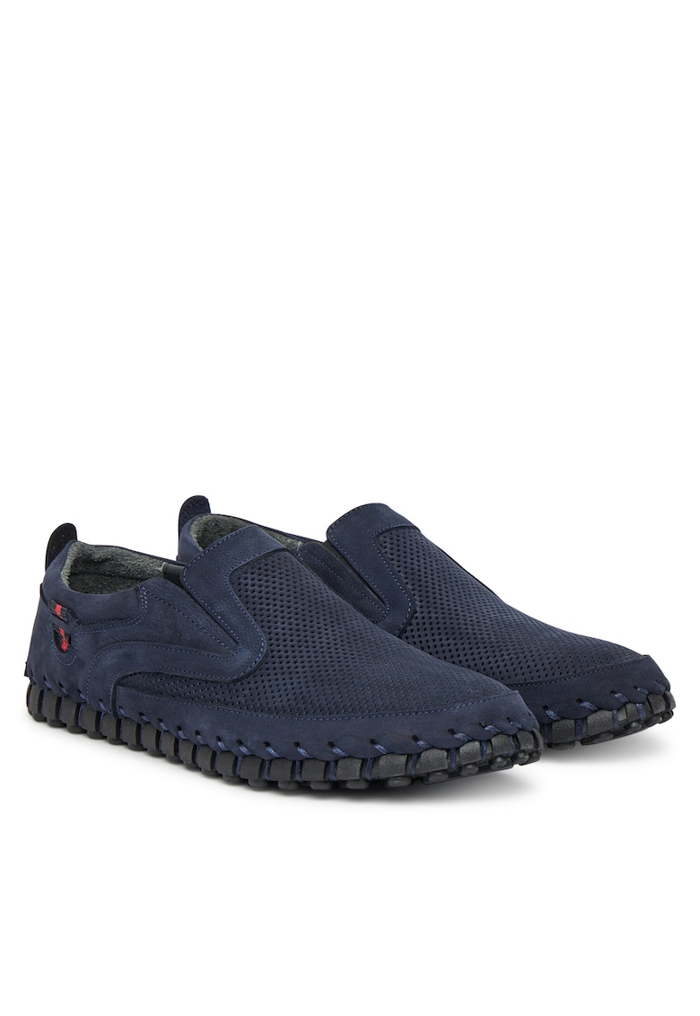 Pantofi barbati - semiformal - piele naturala - albastru