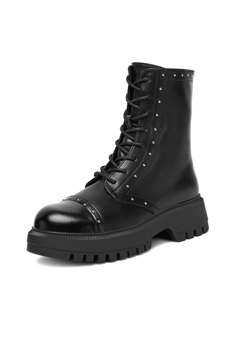 Botine dama CEO-HY59067-7 - Textil - Negru -