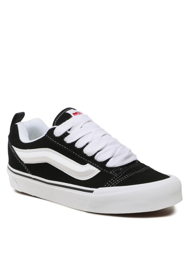 Tenisi unisex Knu Skool VN0009QC6B - piele naturala - negru/alb
