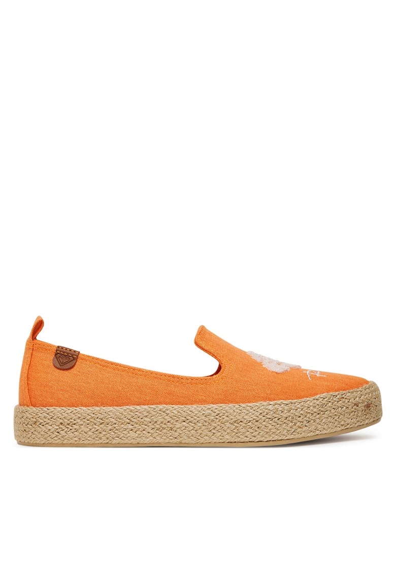 Espadrile femeie - material textil - portocaliu -