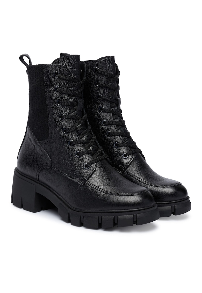 Ghete dama 003 1-25972-45 - Piele naturala - Negru