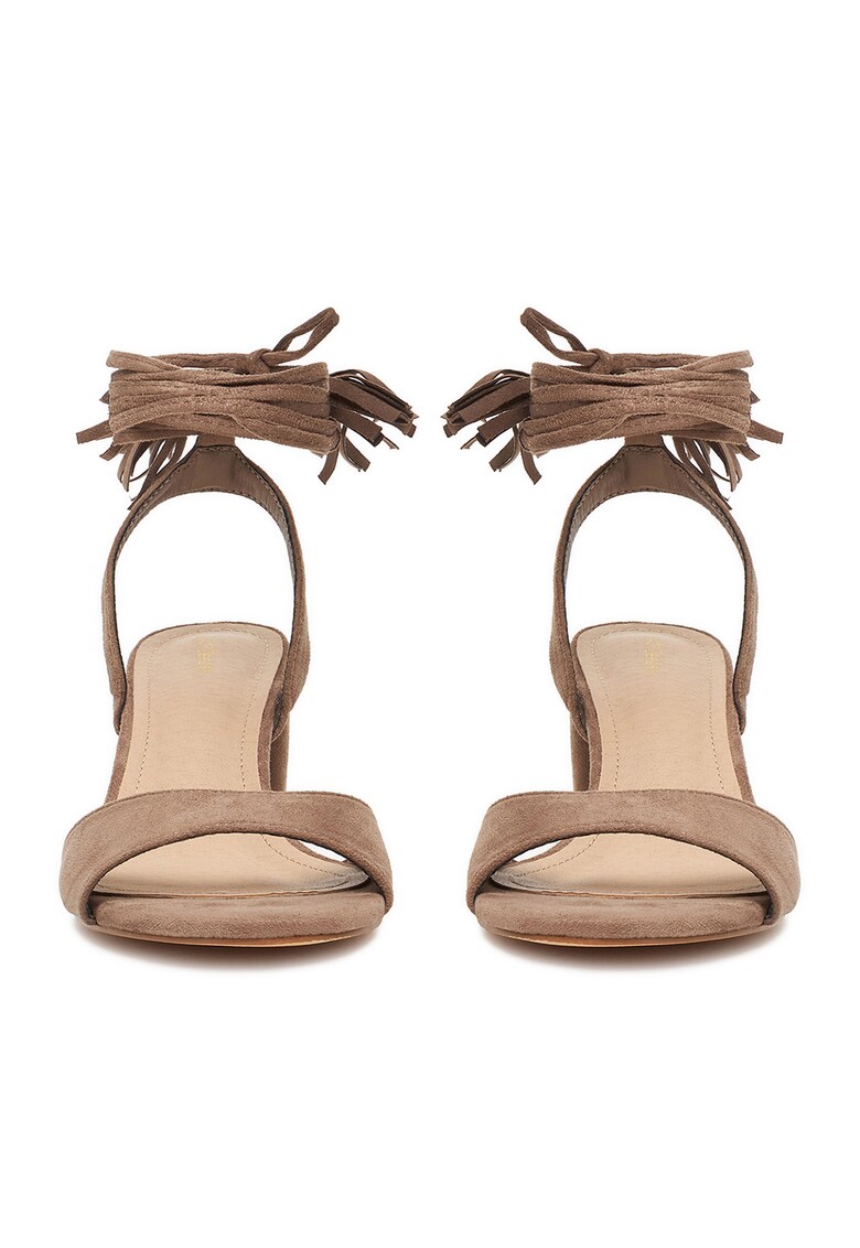 Sandale dama - maro - textil