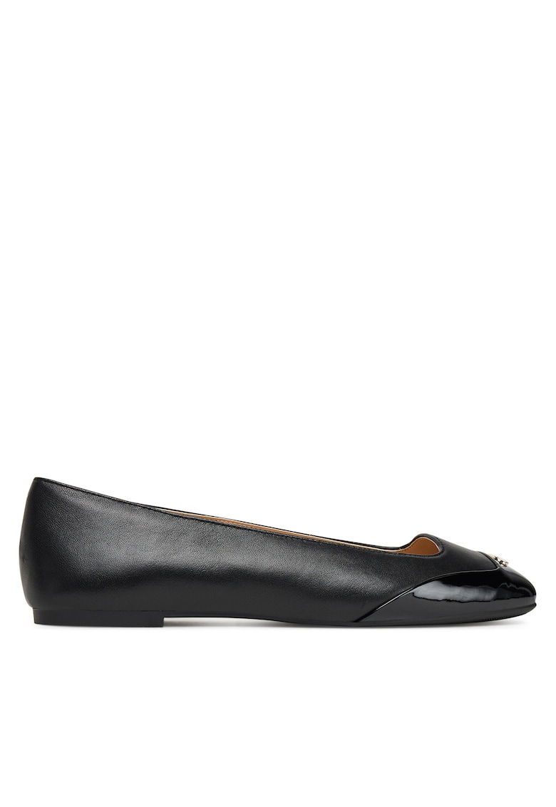 Balerini dama Brigitte - piele naturala - Negru