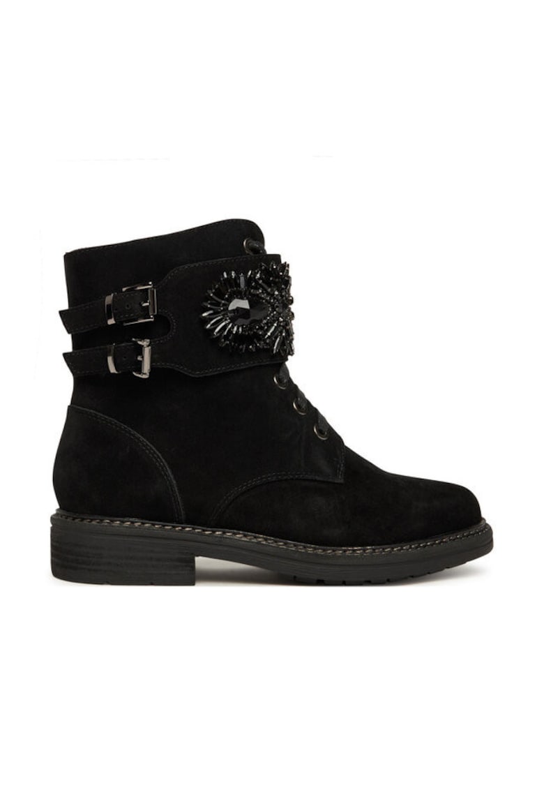 Ghete dama piele naturala - model I251004 - Negru