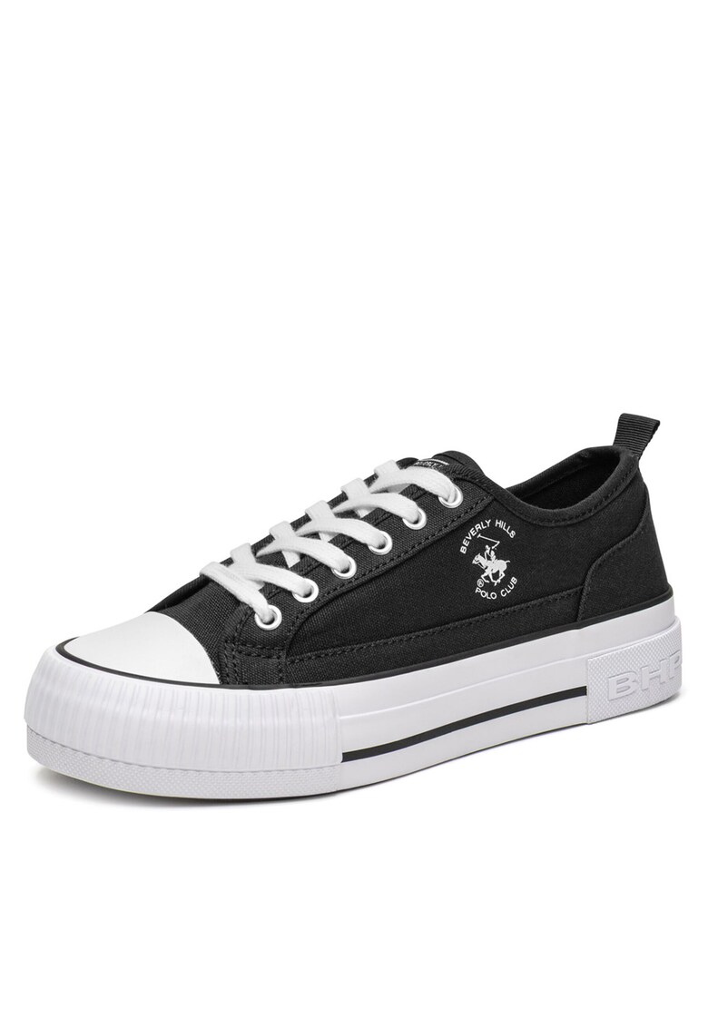 Tenisi dama V12-842 - negru - tesatura