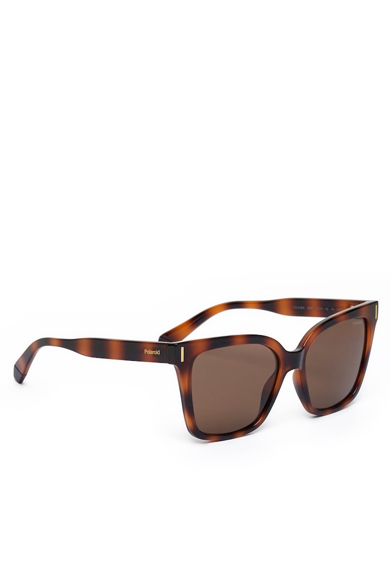 Ochelari de soare dama material plastic - Maro