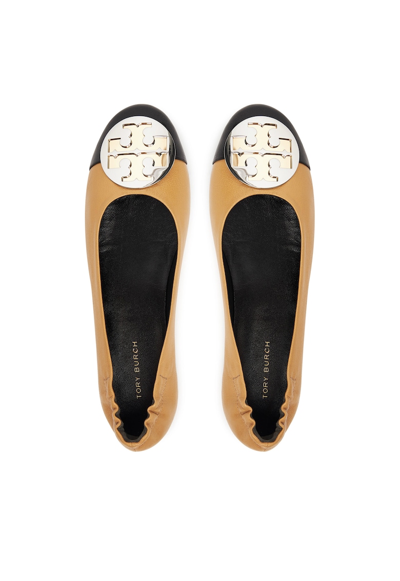 Balerini dama piele naturala - maro/negru -