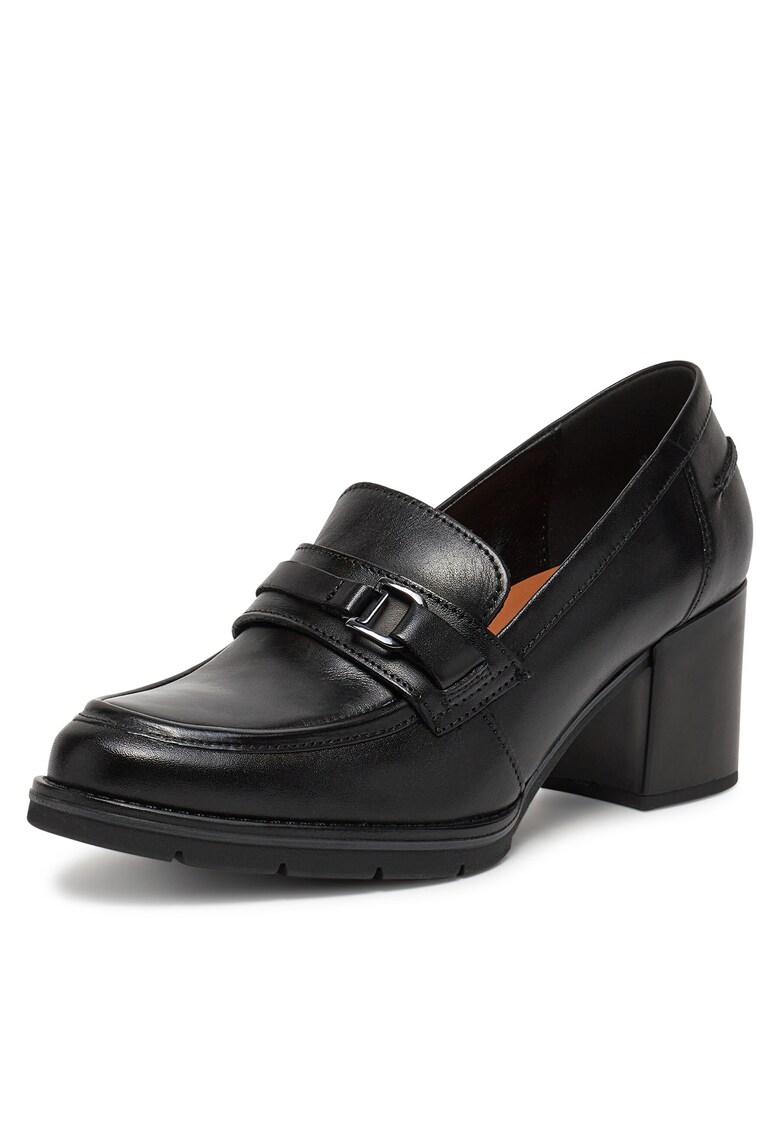 Pantofi dama - piele naturala - negru - Negru