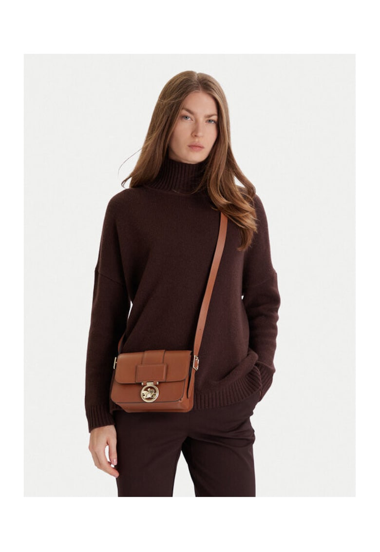 Geanta dama model Cognac 504 - piele naturala - culoare cognac