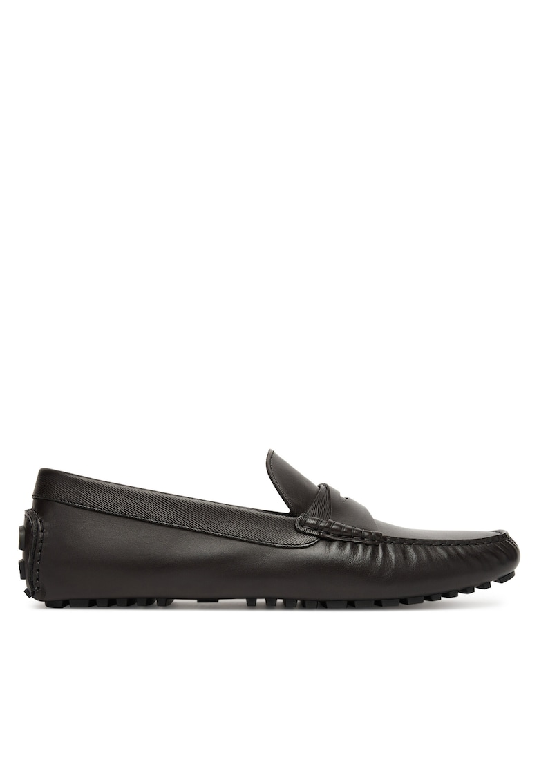 Mocasini barbati Driver - piele naturala - maro inchis