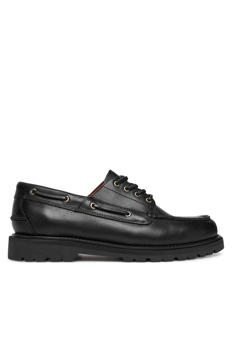 Mocasini barbati - piele naturala - negri
