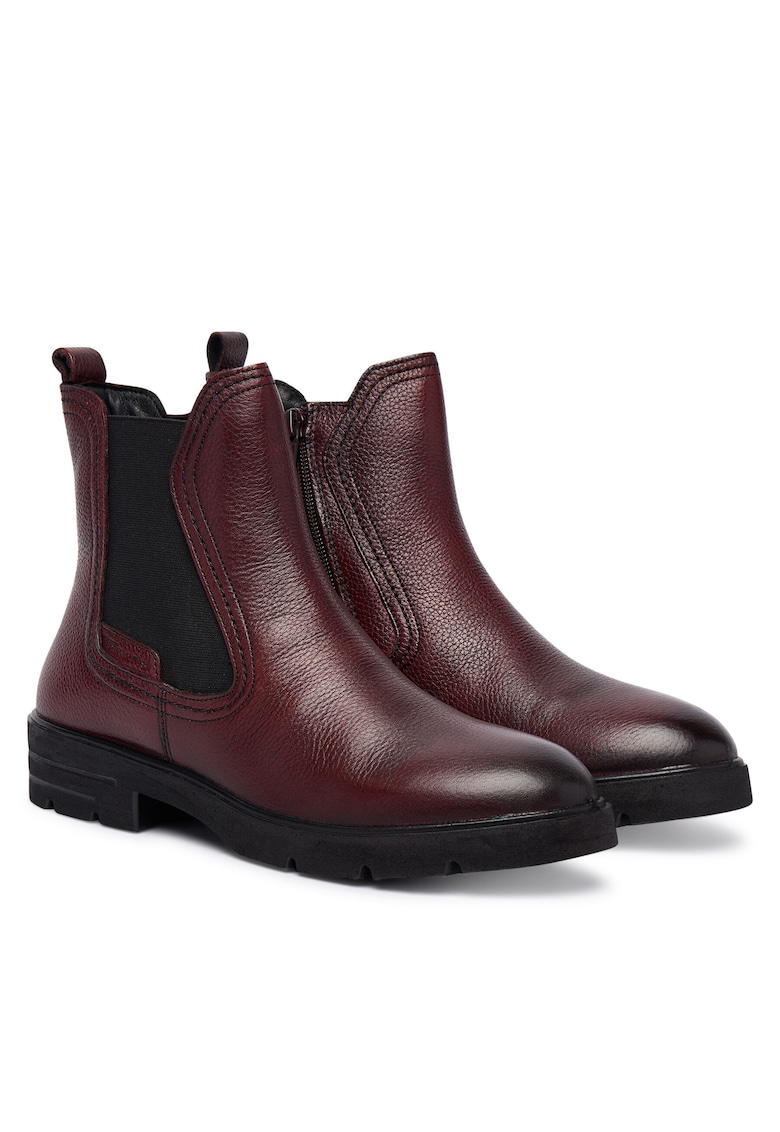 Botine dama - Merlot 537 - Piele naturala - Maro