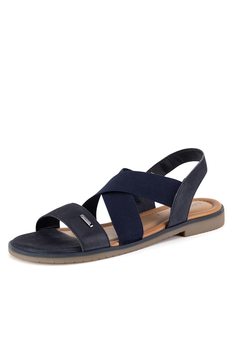 Sandale dama - bleumarin - tesatura