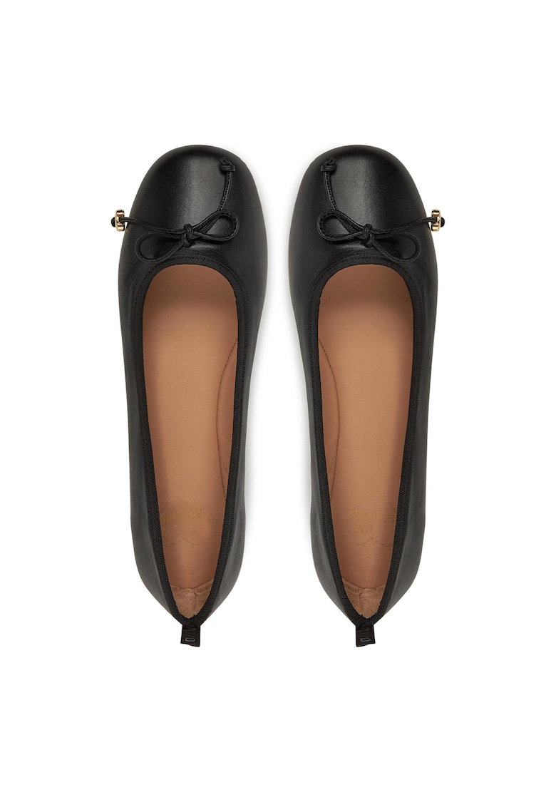 Balerini dama - piele naturala - negru
