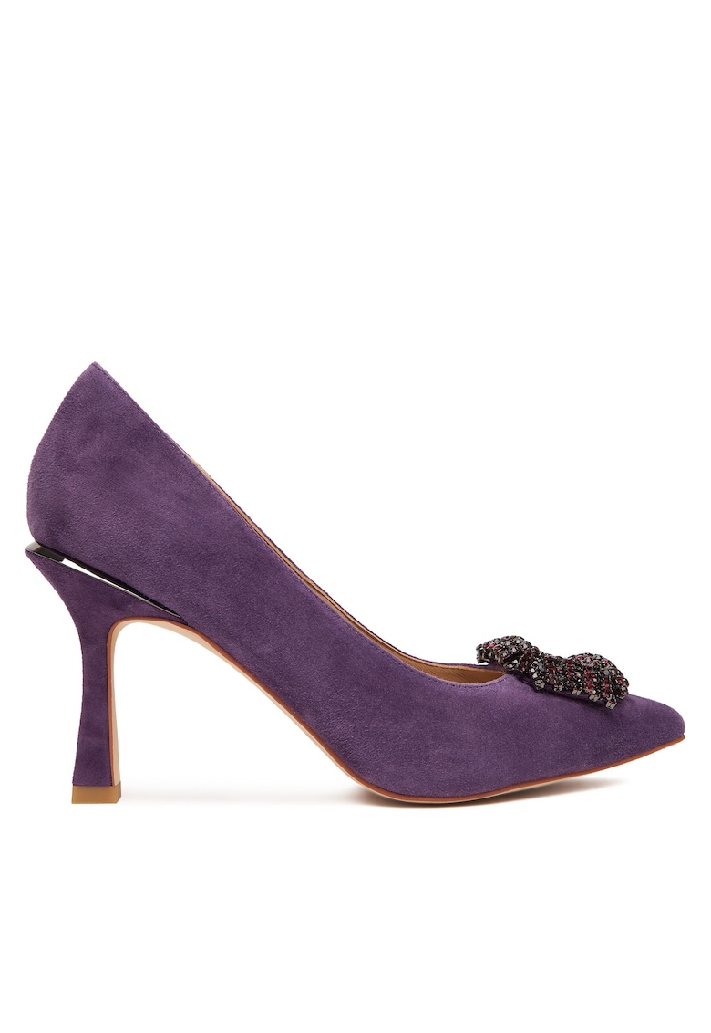 Pantofi dama - suede - violet