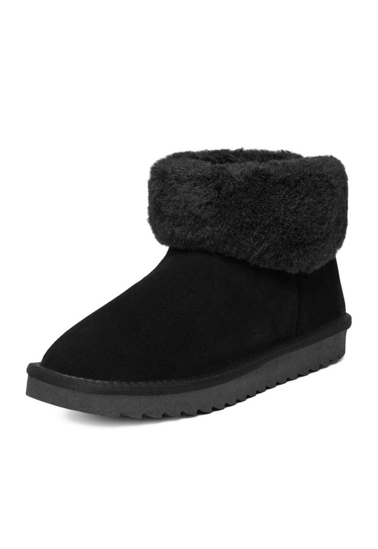 Cizme de zapada dama - DZ-73 - negru - textil -