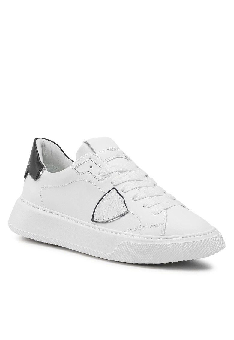 Tenisi dama BTLD V010 - piele naturala - alb/negru
