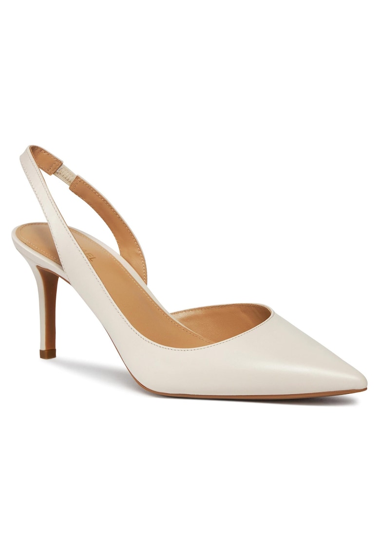 Pantofi slingback cu toc stiletto - Bej