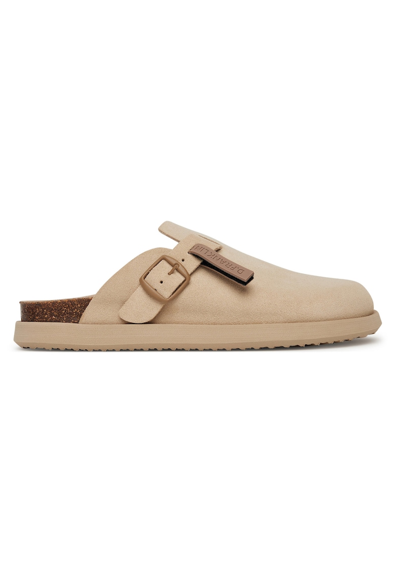Slapi dama - piele naturala - bej -