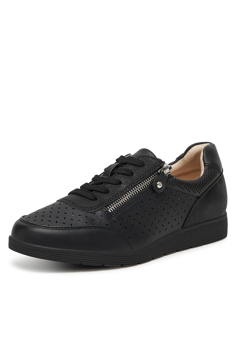 Pantofi sport dama - negru - piele ecologica - Negru