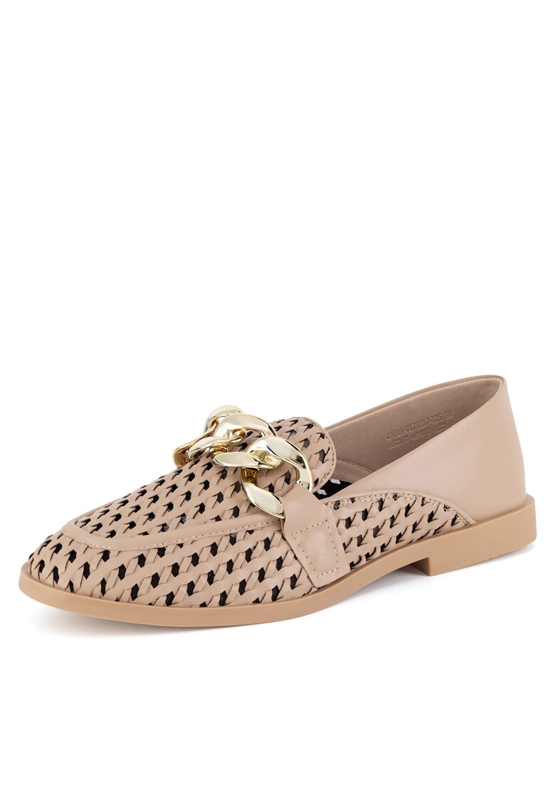 Mocasini dama - bej - piele naturala