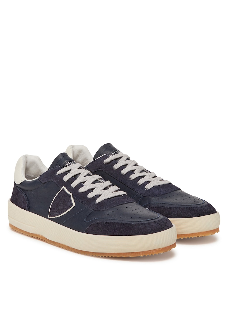 Tenisi barbati West Mixage - piele naturala - negru