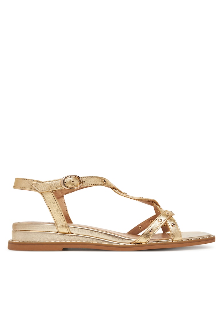 Sandale dama WI33-CS853-HM-02 - auriu - piele naturala