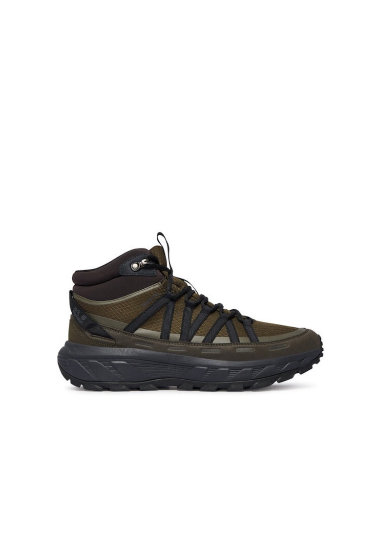 Ghete trekking barbati Obsidian Moss - impermeabil - textil