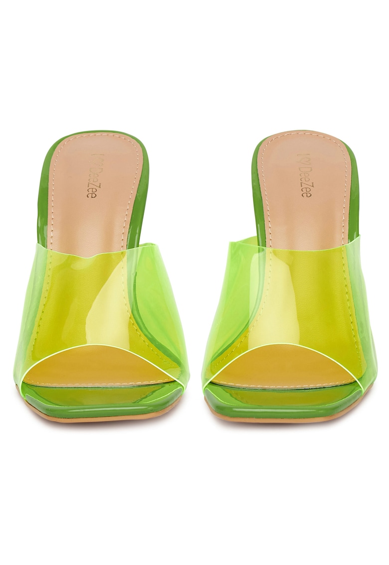 Slapi dama cu toc - ZALHT-01 - verde