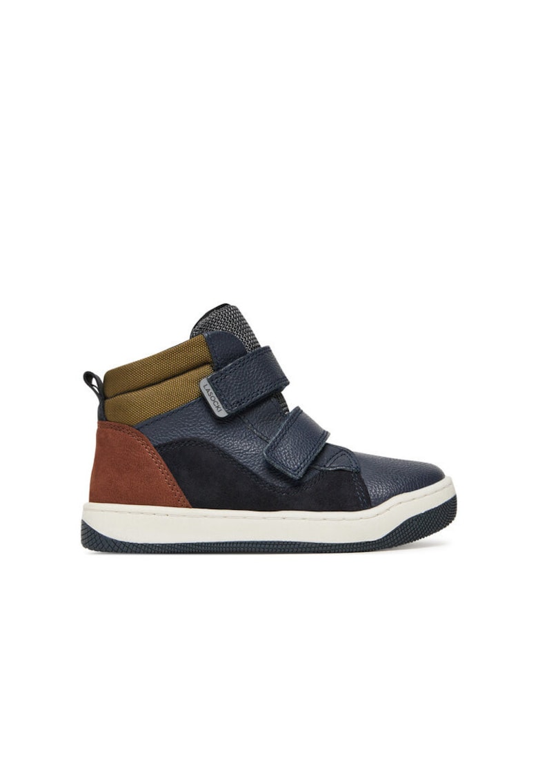 Ghete sport baieti - din piele naturala - multicolor