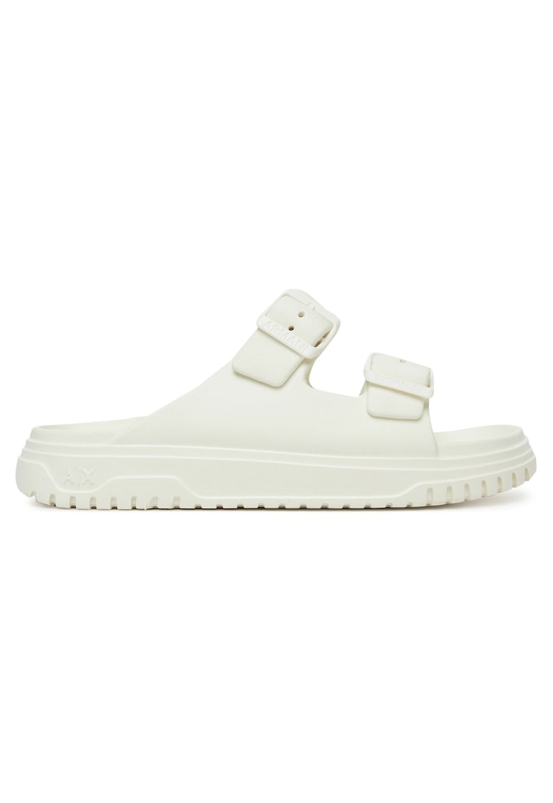 Slapi dama - Off White - piele ecologica