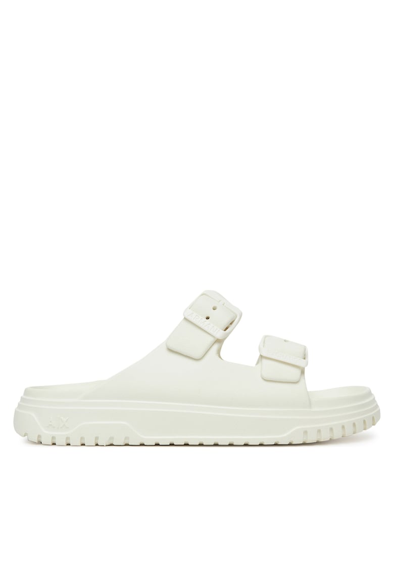 Slapi dama - Off White - piele ecologica