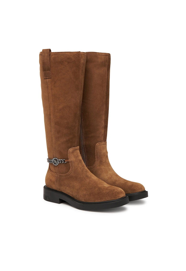 Cizme dama FLFYN2 LEA11 - Piele naturala - Maro