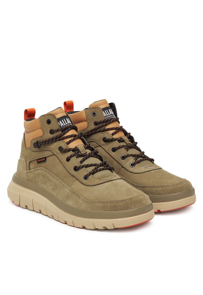 Ghete barbati Dusky Green 399 - piele naturala - kaki
