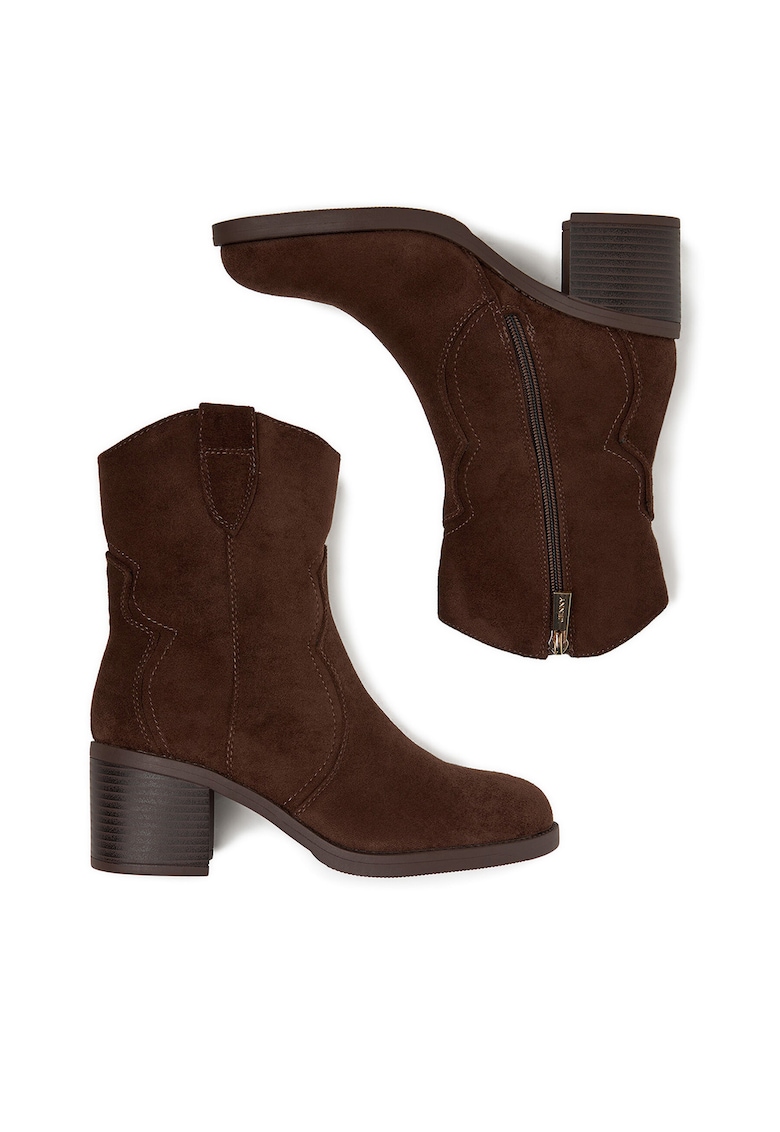 Botine dama CEO-HYF2T651S-1 - Textil - Maro -
