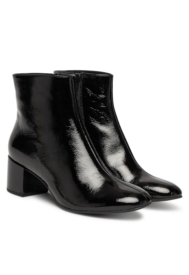 Botine dama - Hogl - piele naturala - negru lucios