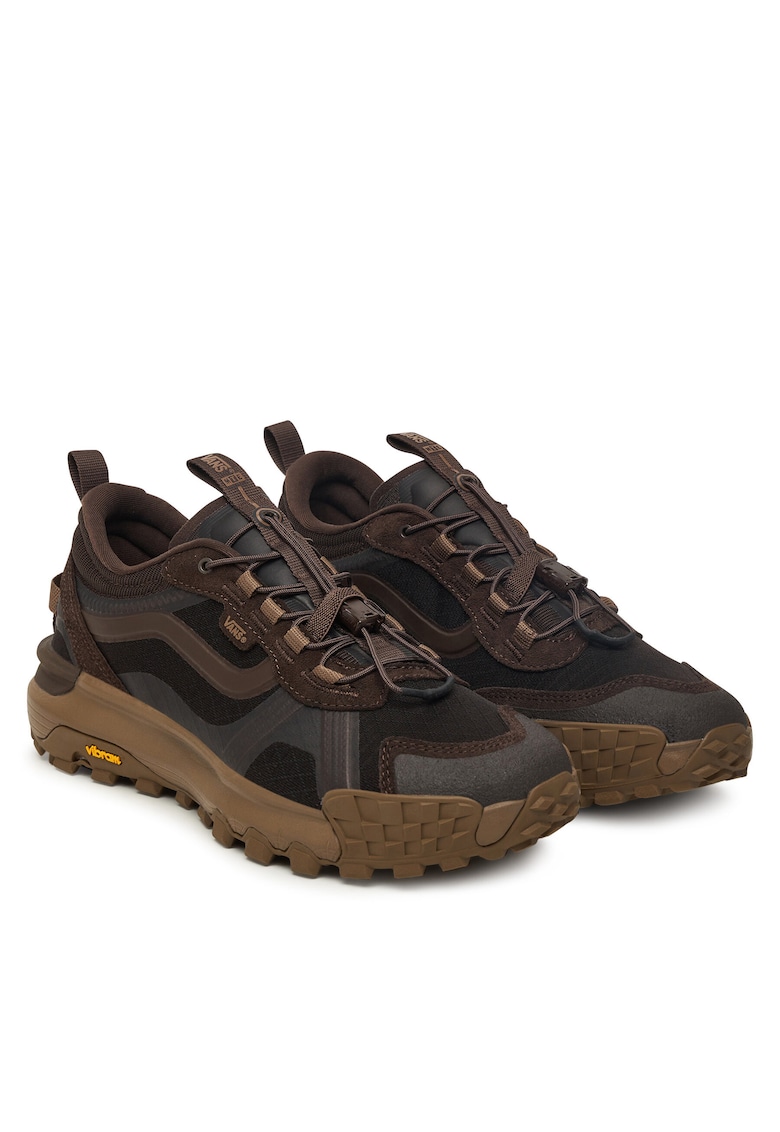 Adidasi unisex - piele naturala/textil - talpa groasa - maro -