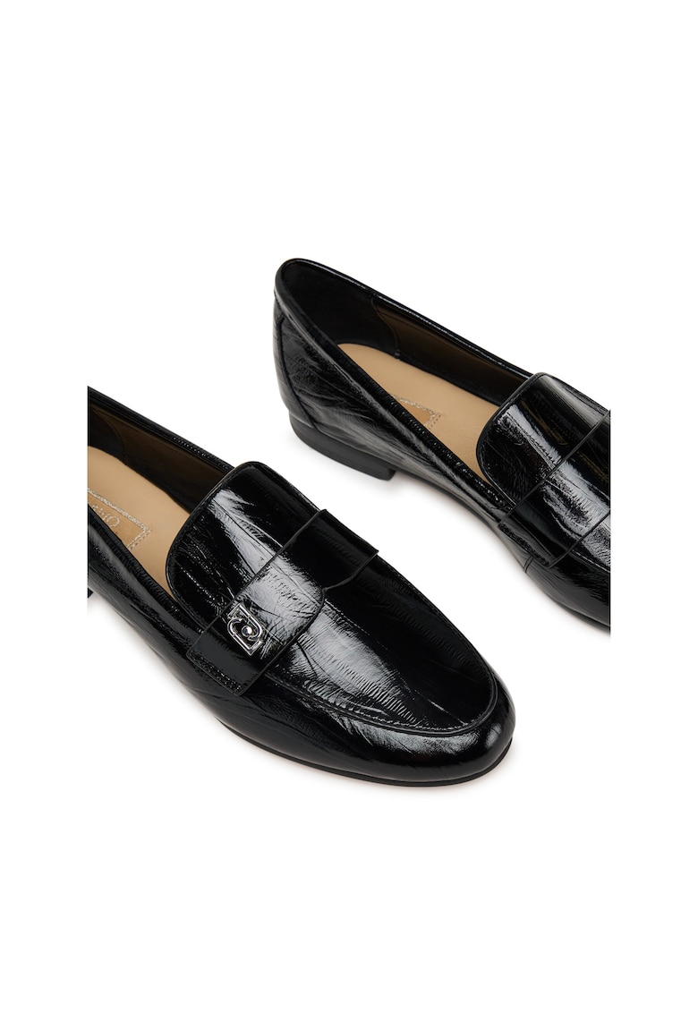 Mocasini dama piele naturala - negru - model Emel 05 -