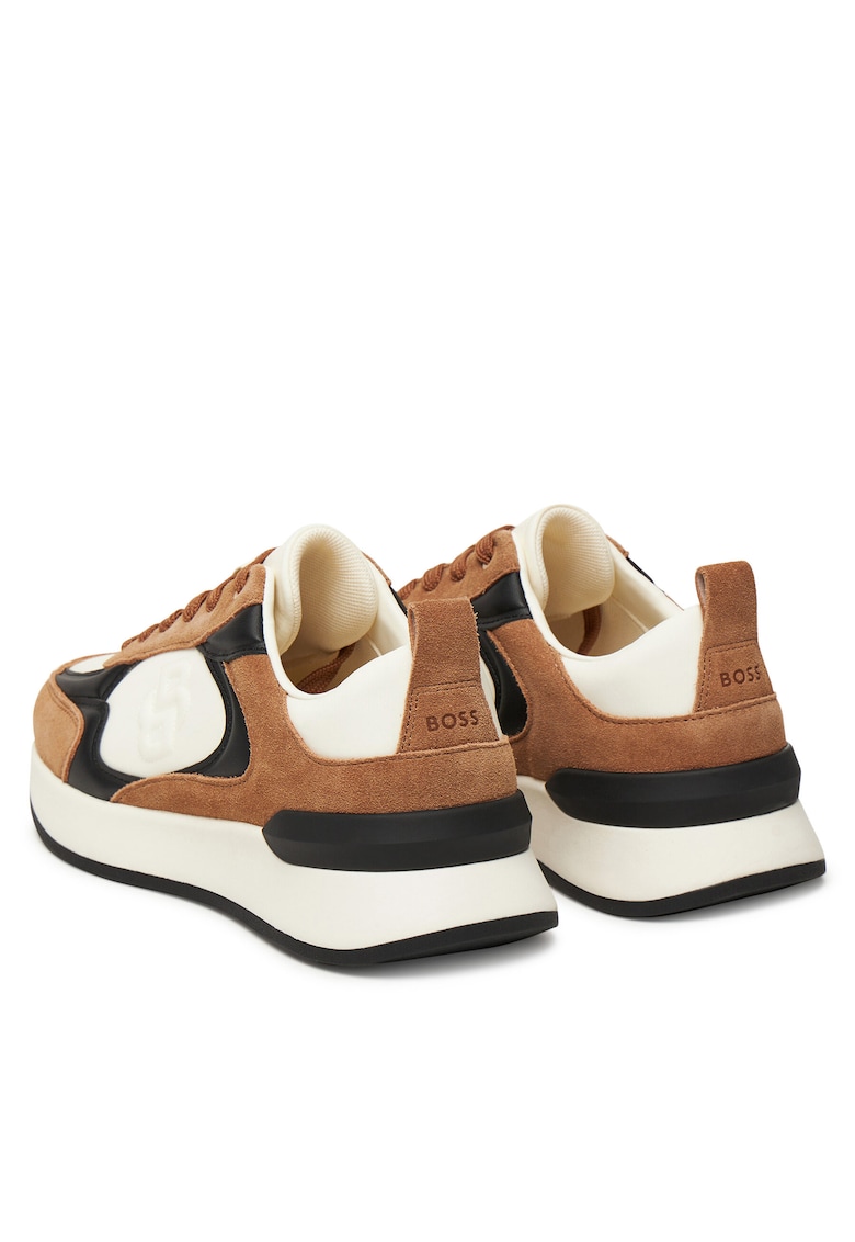 Pantofi sport 50548358 - piele naturala - maro/alb