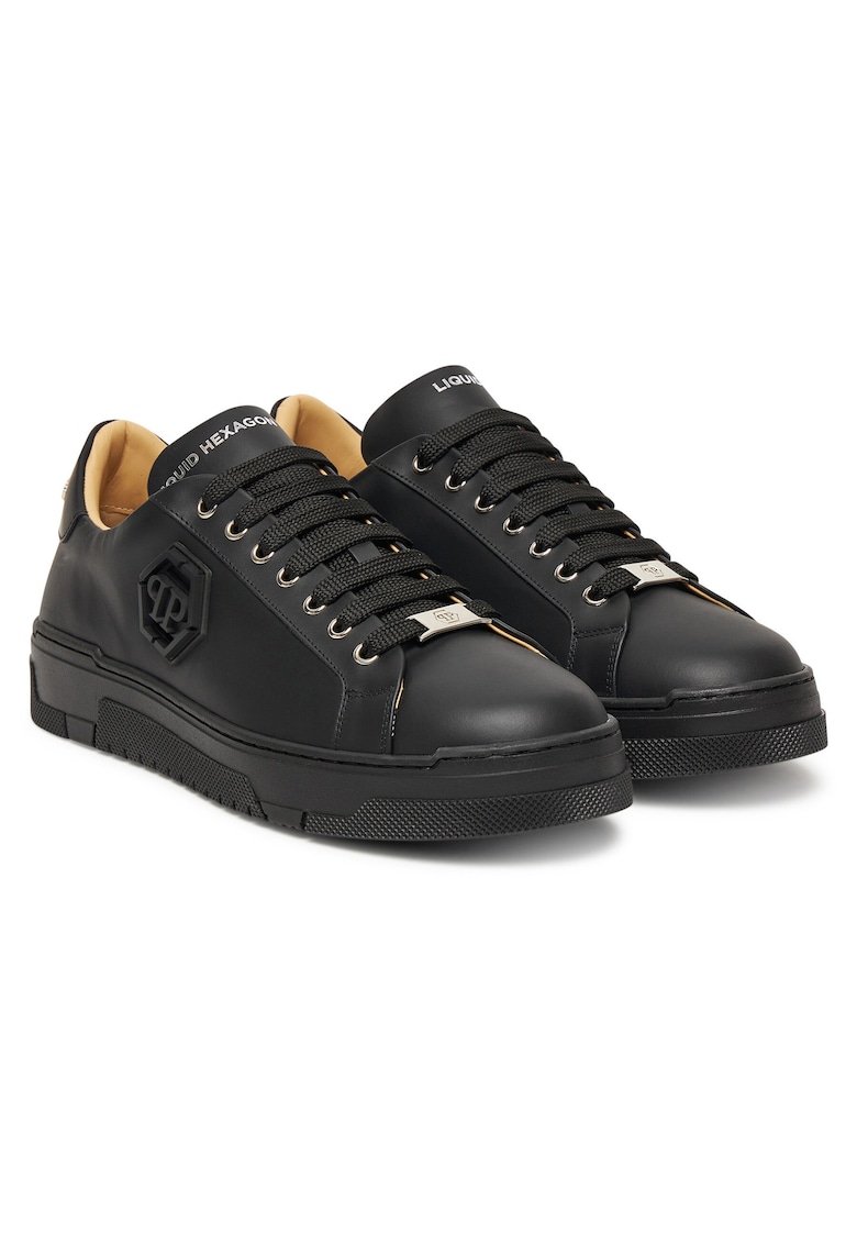 Tenisi barbati piele naturala - negru - USC0722